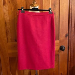 Pure Collection Red Wool Pencil Skirt size 2